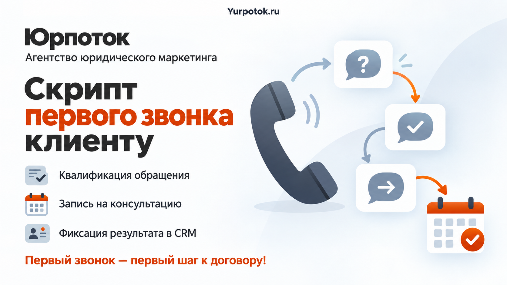 Скрипт первого звонка клиенту для юридической компании